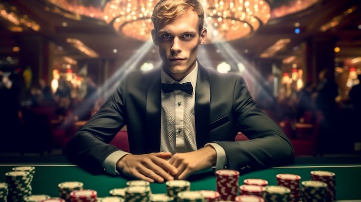 Mobile phone displaying live roulette wheel and betting options